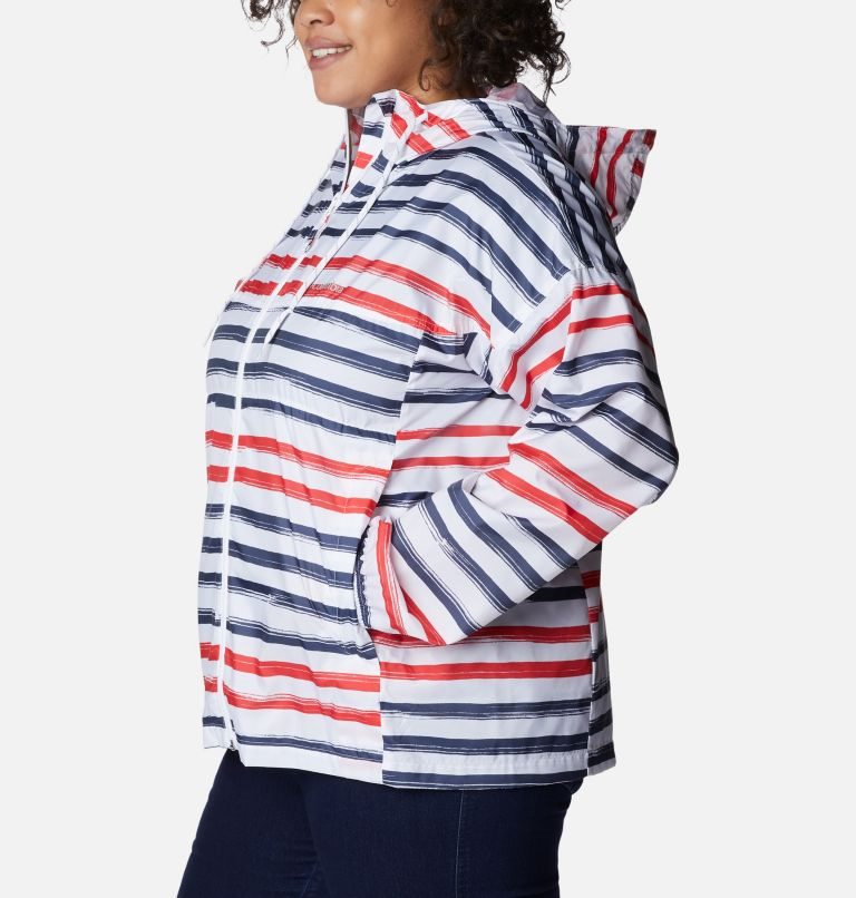 Jacheta Columbia Flash Challenger Novelty Windbreaker Dama Dungi | Plus Size OVA8S1M79